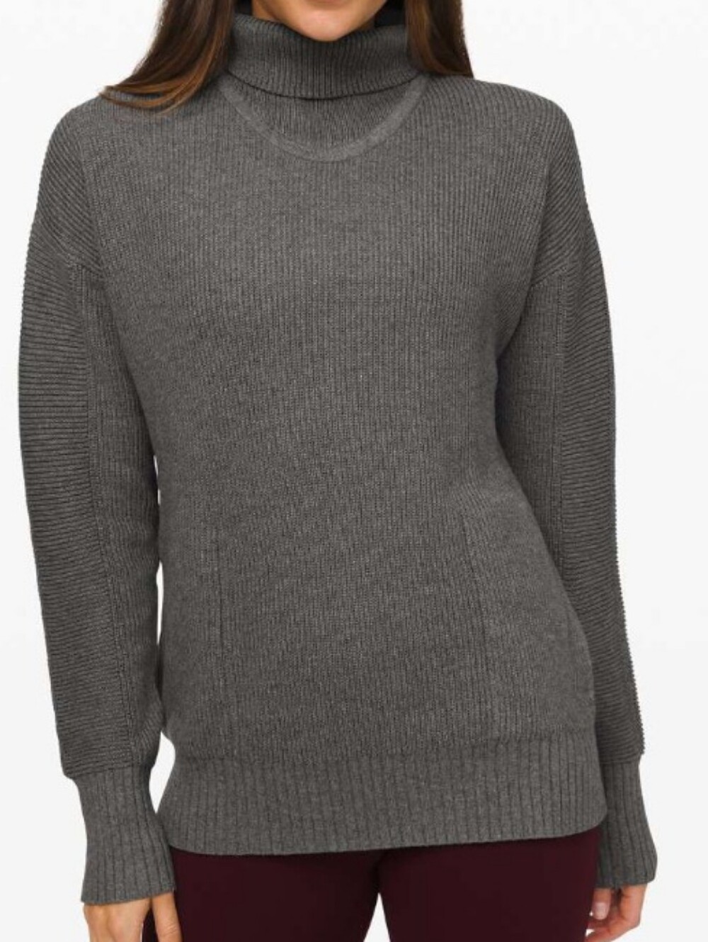 Lululemon Cozy Calling Turtleneck Heathered Core Size Medium